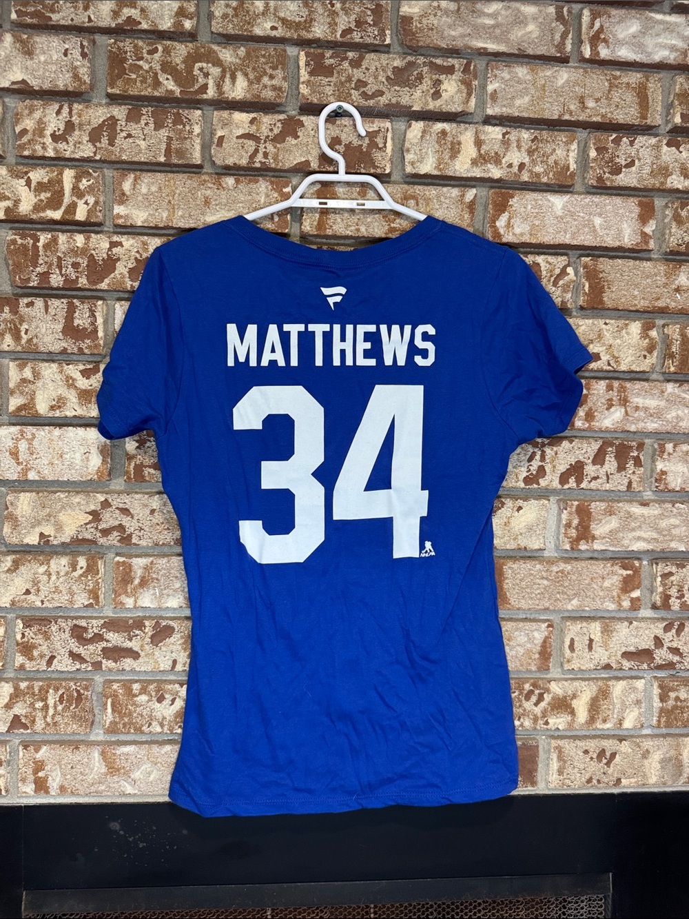 Fanatics Toronto Maple Leafs Auston Matthews Royal Blue V‑Neck Tee - Picture 4 of 4